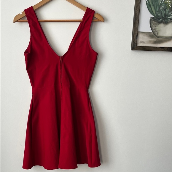 Solemio Red Fit & Flare Mini Dress - Picture 4 of 5